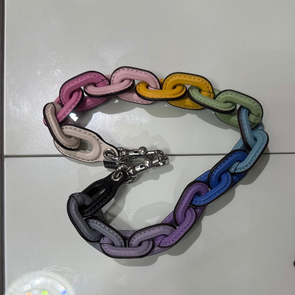 Coach Leather Multi Color Strap